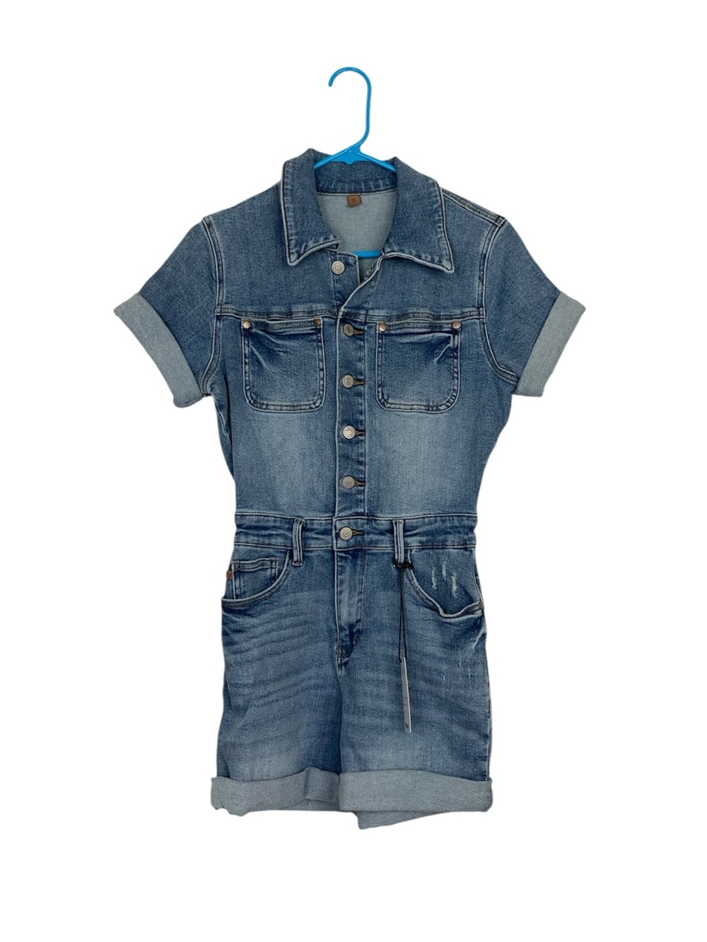 NWT Judy blue overall denim romper size small